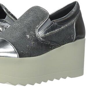 NEW KENDALL + KYLIE Women's Tanya Silver Multi Texture Sneaker Size 8